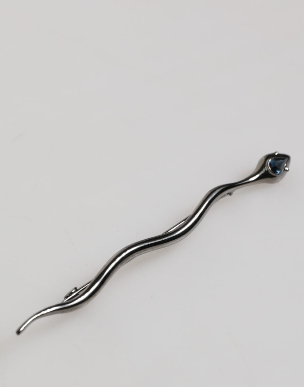 Dolce & Gabbana Schwarz Messing Kristall Spilla Serpente Herren Brosche Pin