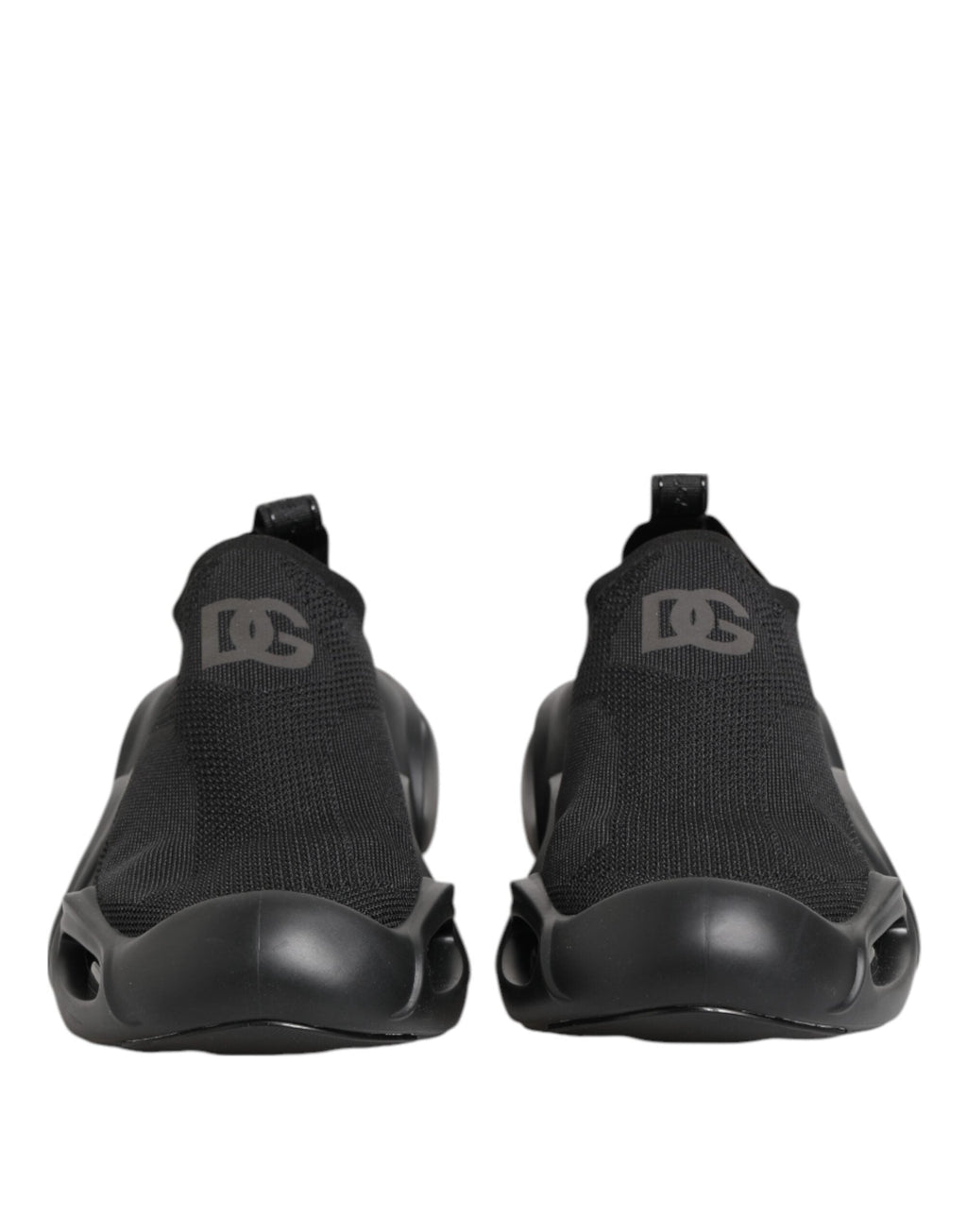 Dolce & Gabbana Schwarz Slip On Wave Low Top Männer Sneaker Schuhe