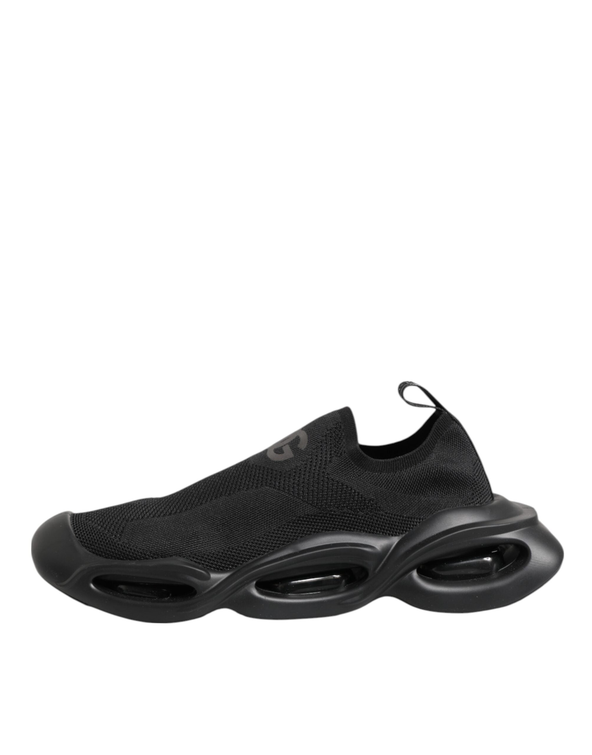 Dolce & Gabbana Schwarz Slip On Wave Low Top Männer Sneaker Schuhe