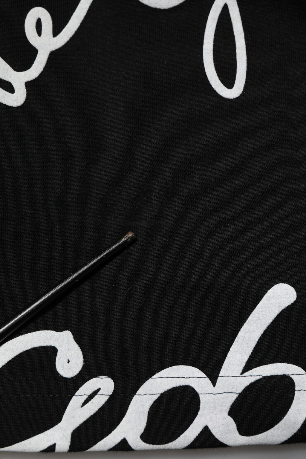 Dolce & Gabbana Schwarzes T-Shirt mit Rundhalsausschnitt und Logodruck aus Baumwolle