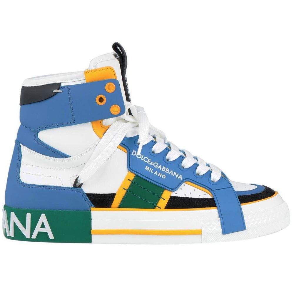 Dolce & Gabbana Multicolor Kalbsleder Sneaker