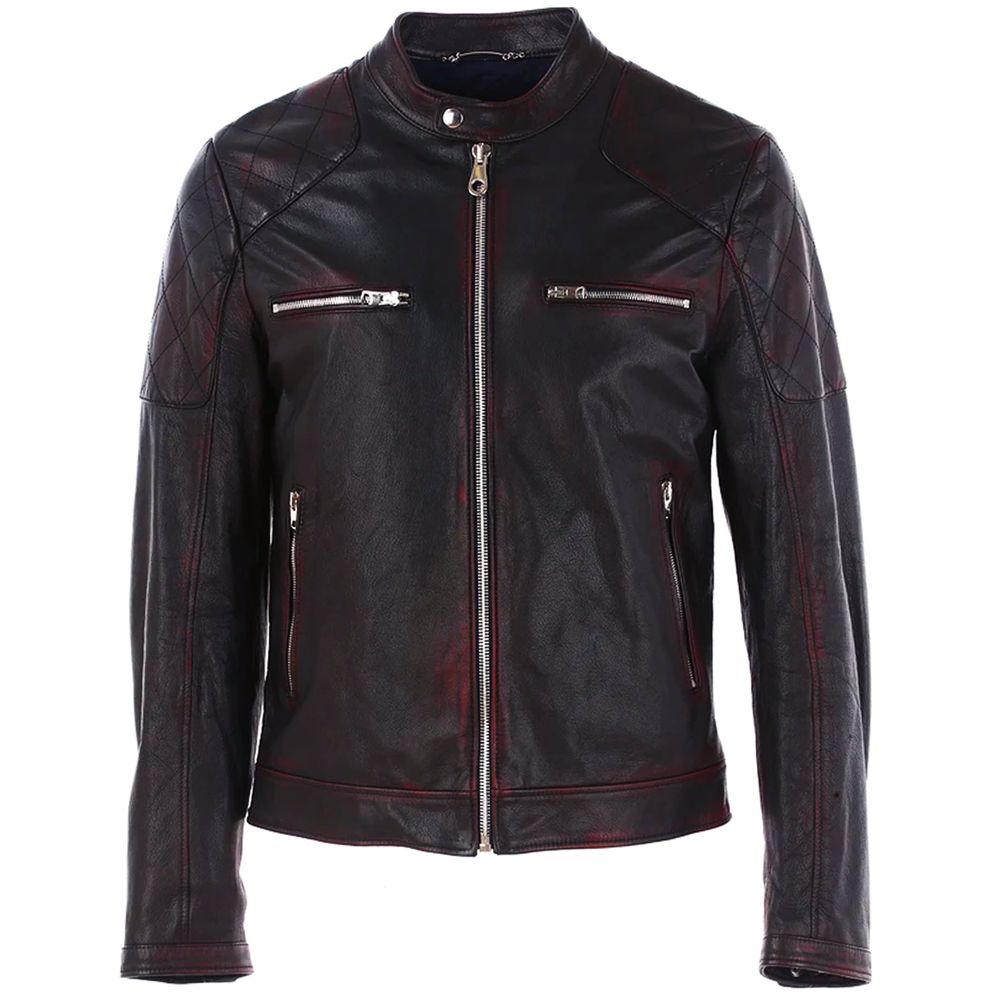 Dolce & Gabbana Schwarze Ziegenlederjacke