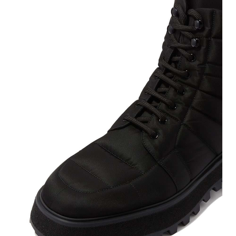 Dolce & Gabbana Schwarzer Nylon-Stiefel