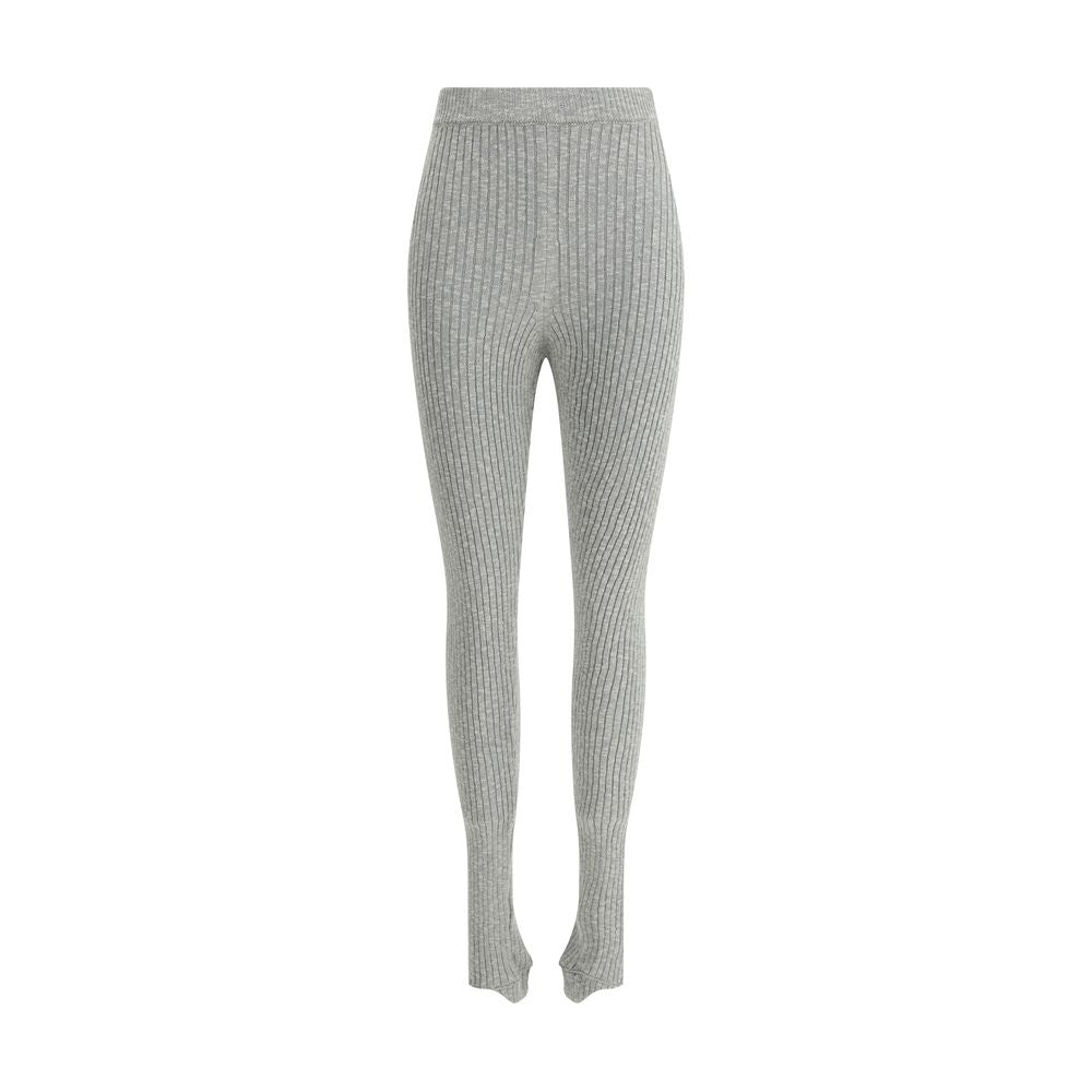 Magda Butrym Graue Leinen-Leggings