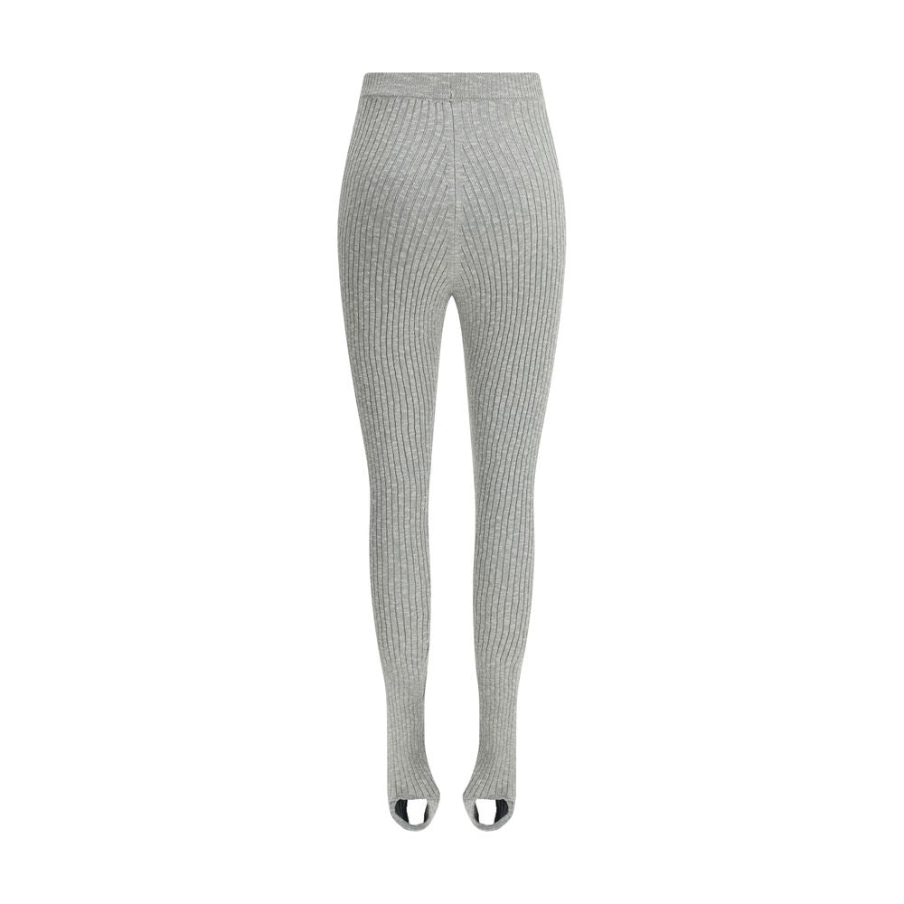Magda Butrym Graue Leinen-Leggings