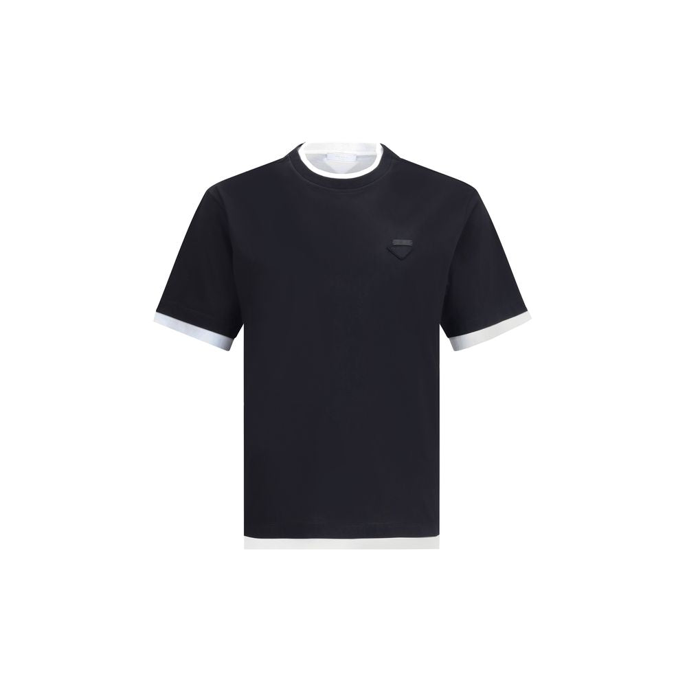 Prada Doppellagiges T-Shirt