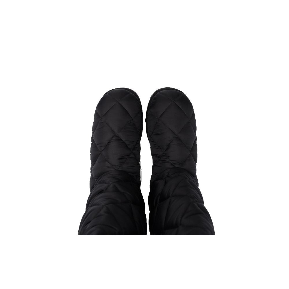 Dolce & Gabbana Schwarzer Nylon-Stiefel