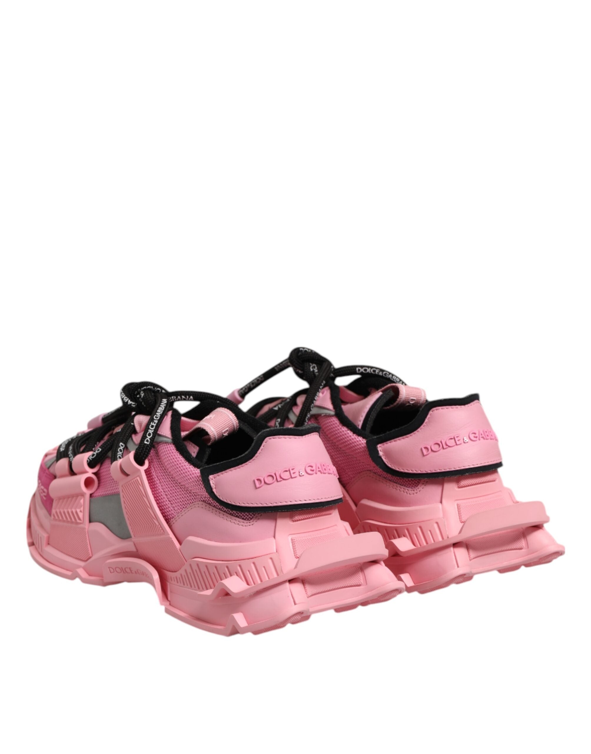 Dolce & Gabbana Rosa Low Top Space Frauen Turnschuhe Schuhe