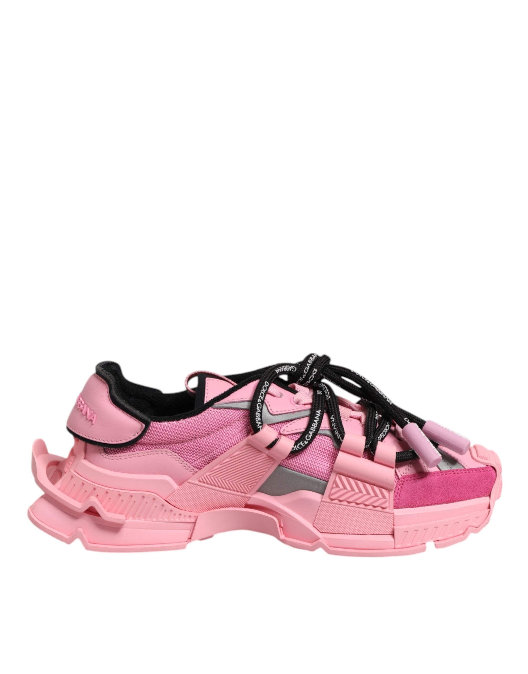 Dolce & Gabbana Rosa Low Top Space Frauen Turnschuhe Schuhe