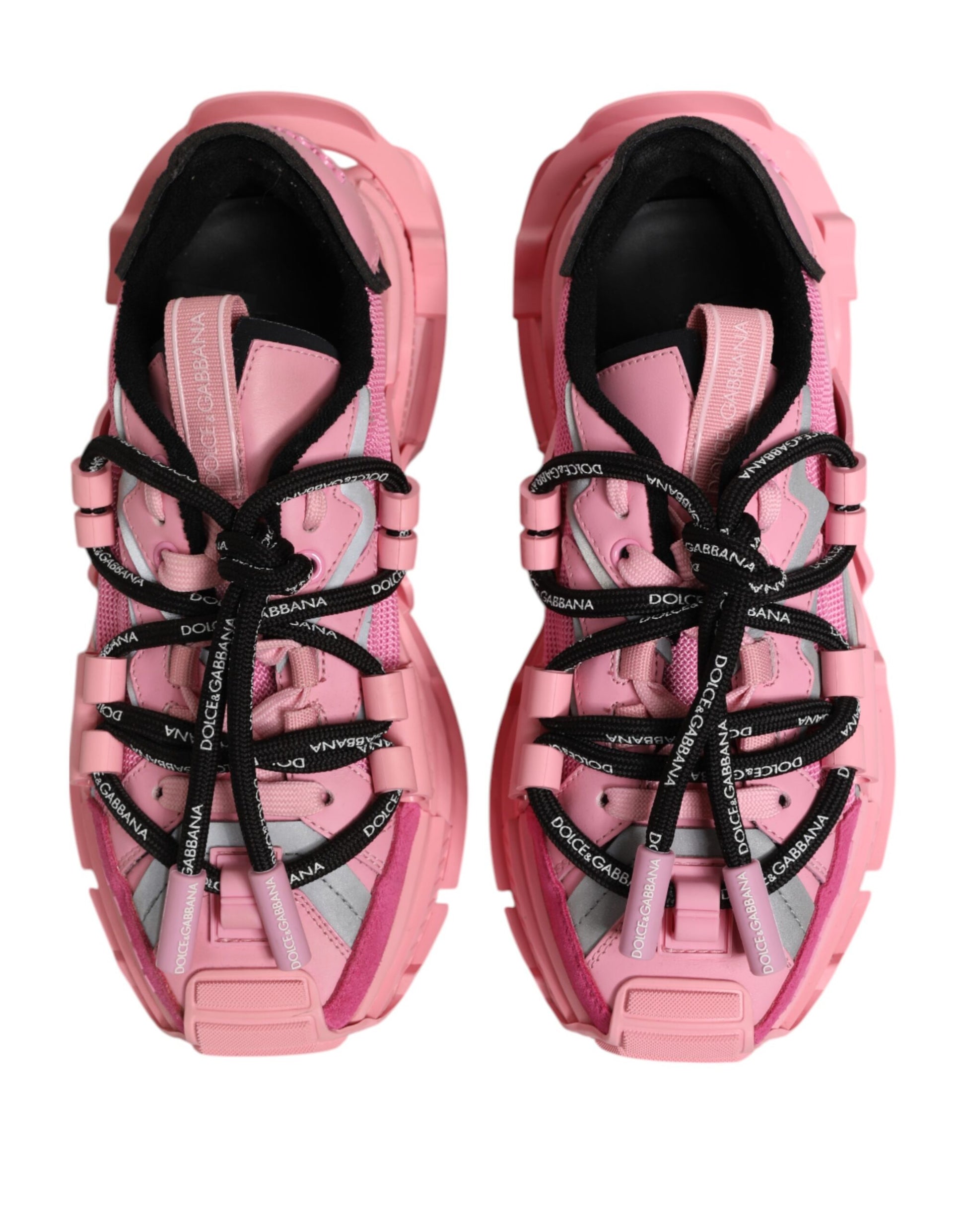 Dolce & Gabbana Rosa Low Top Space Frauen Turnschuhe Schuhe