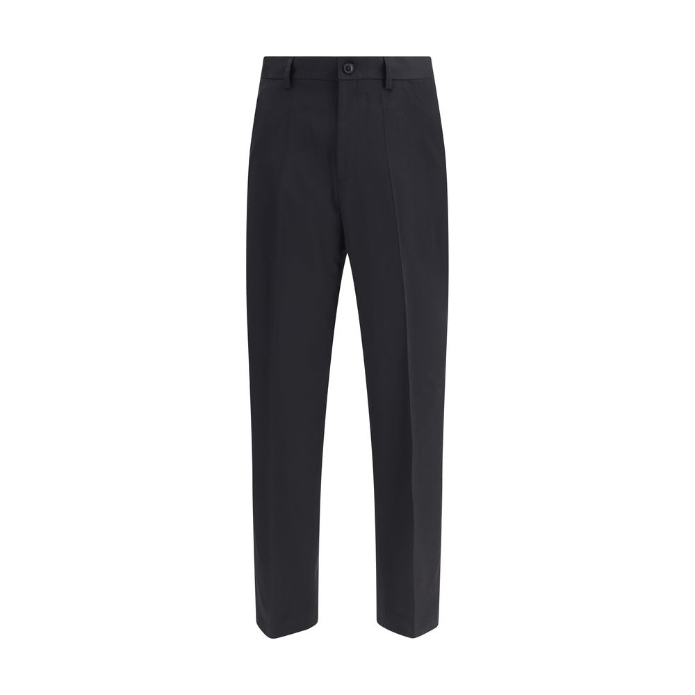 Our Legacy Schwarze Woll-Chino-Hose aus Fleece