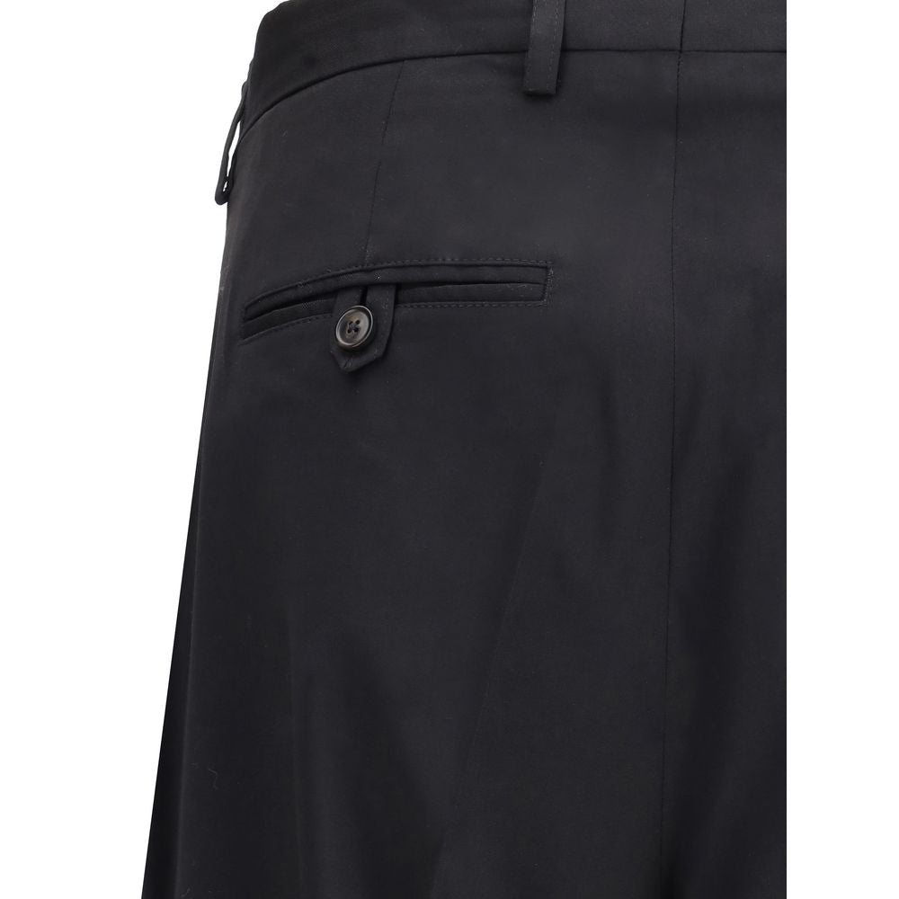 Our Legacy Schwarze Woll-Chino-Hose aus Fleece