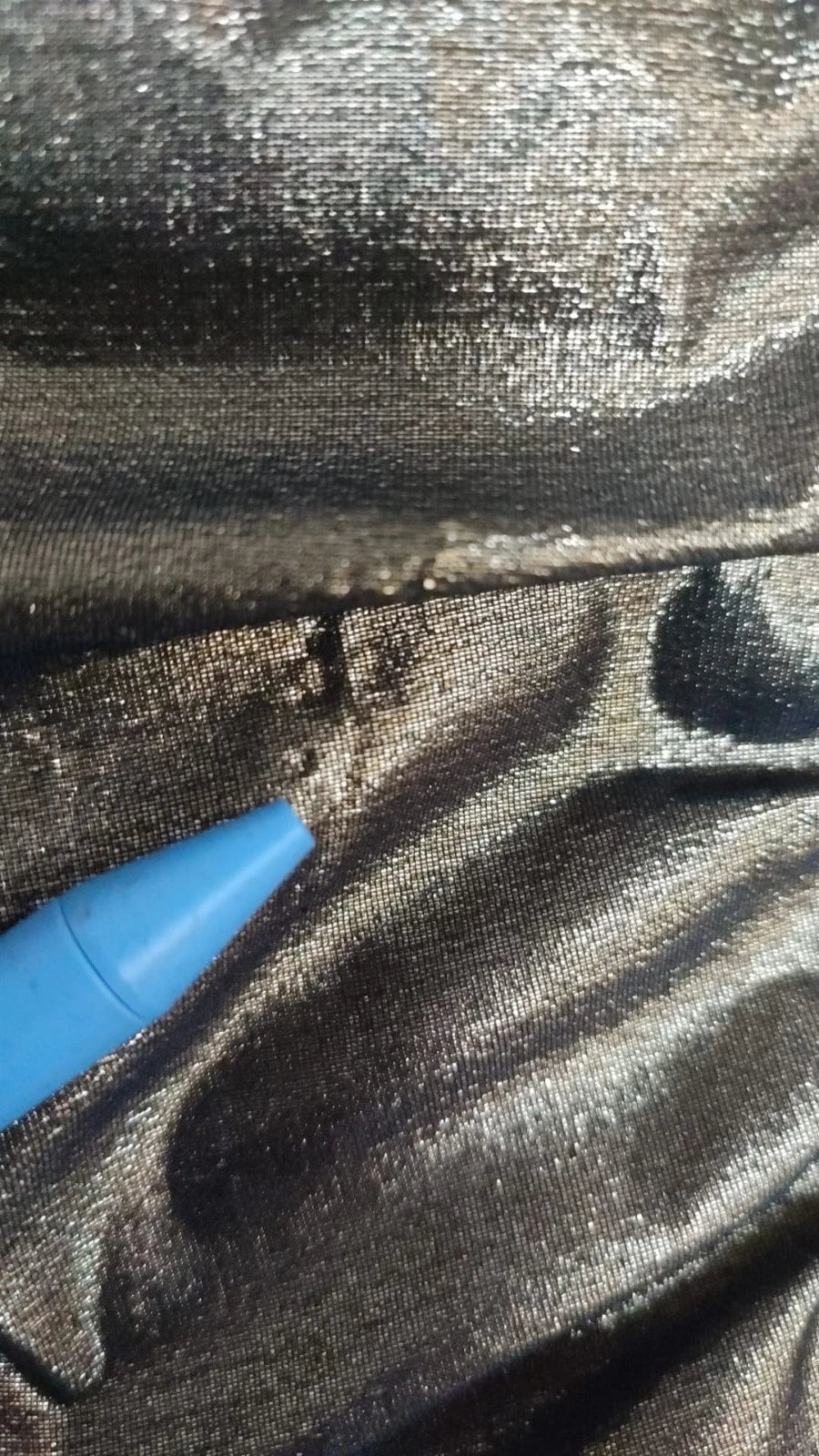 Dolce & Gabbana Gold Metallic Stretch Bodycon Kleid mit Rüschen