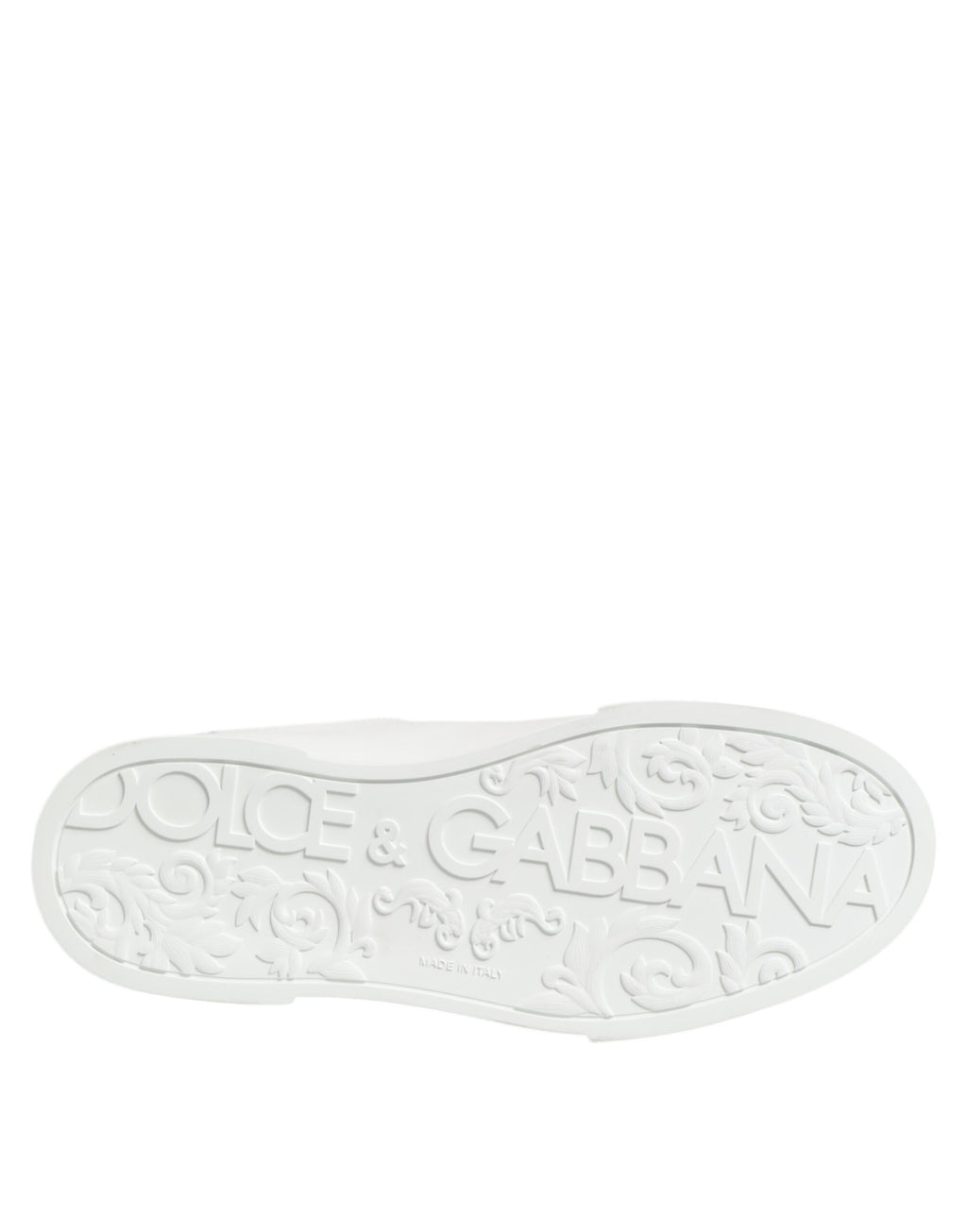 Dolce & Gabbana Schwarz Weiß Leder Portofino Sneaker Schuhe
