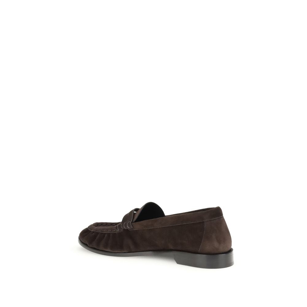 Saint Laurent Braune Kalbsleder Bos Taurus Slip-On Loafer