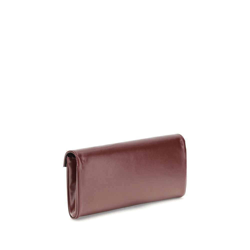 Giuseppe Zanotti Braune Leder-Clutch