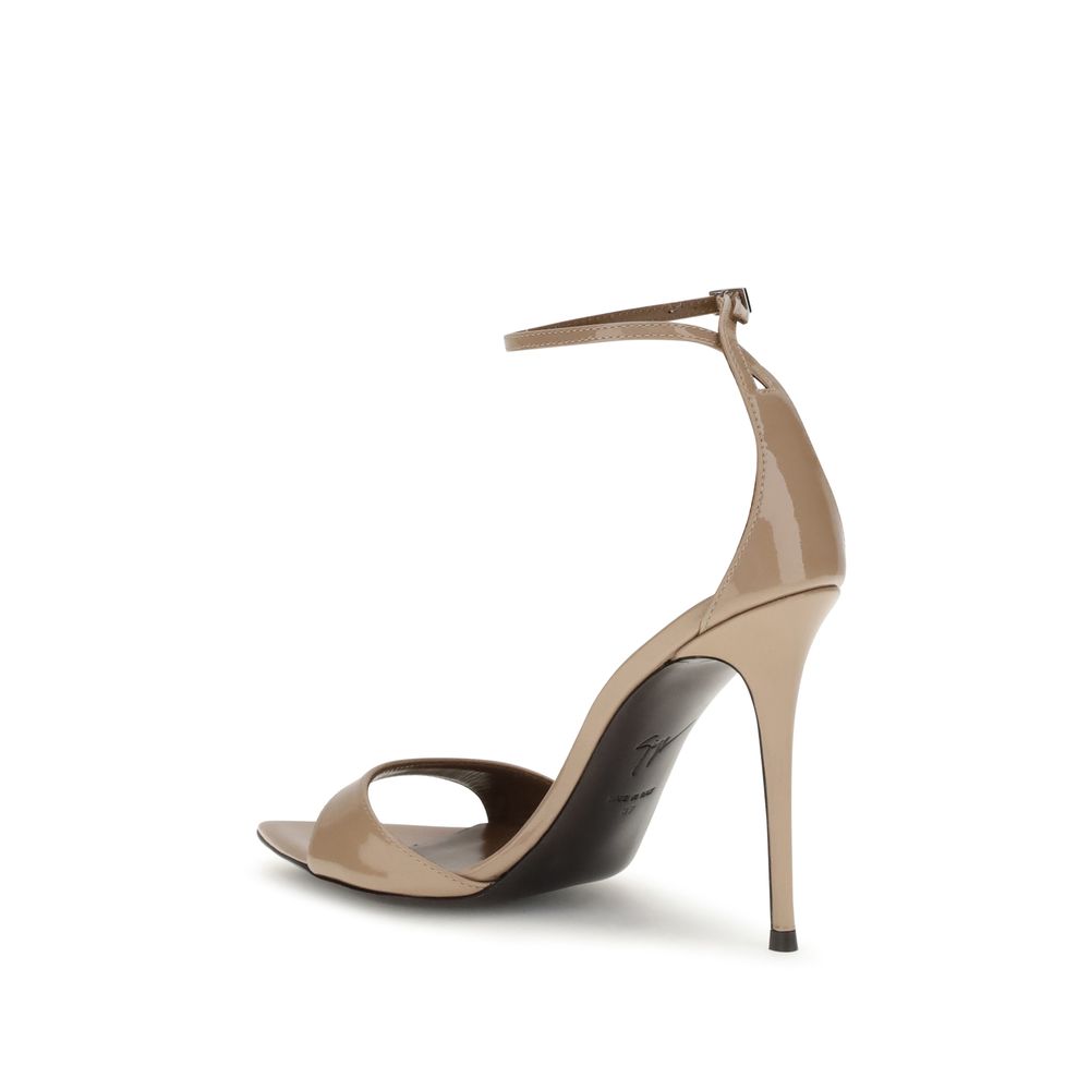 Giuseppe Zanotti Beige Wildleder-Stilettos