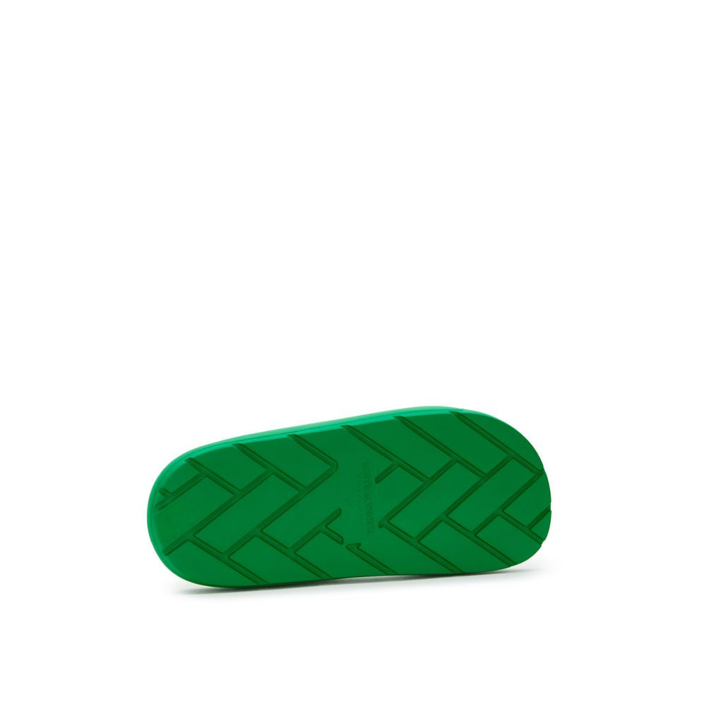 Bottega Veneta Grüner Baumwollpantoffel
