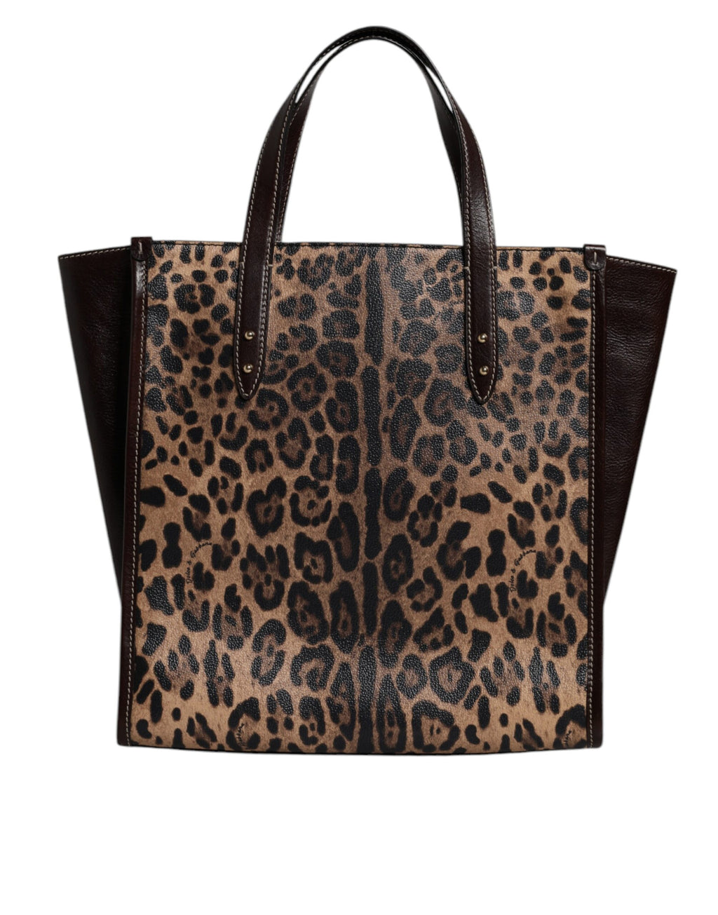 Dolce & Gabbana Multicolor Leopard Shopping Tote Umhängetasche WomenBorse Bag