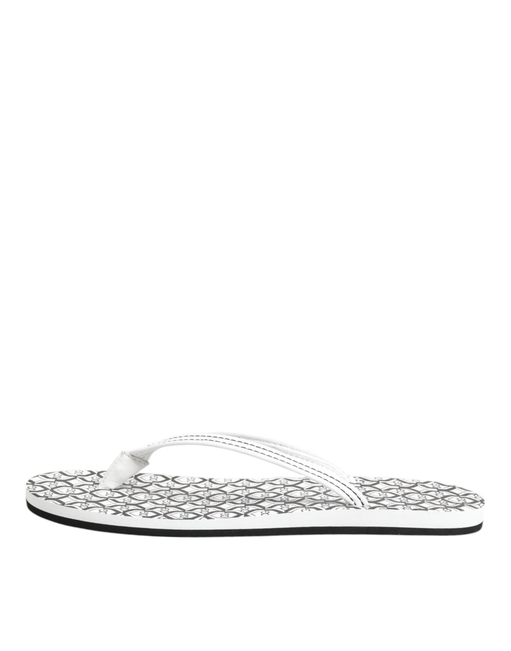 Dolce & Gabbana Schwarz Weiß Logo Beachwear Flats Slipper Schuhe