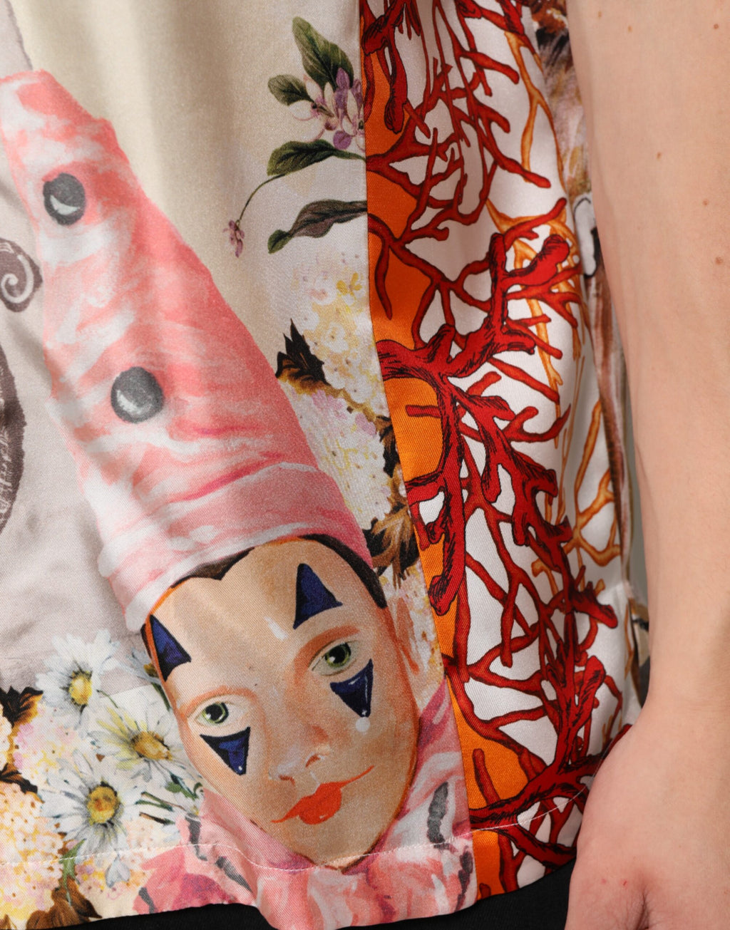 Dolce & Gabbana Multicolor Muscheldruck Hawaii Freizeithemd