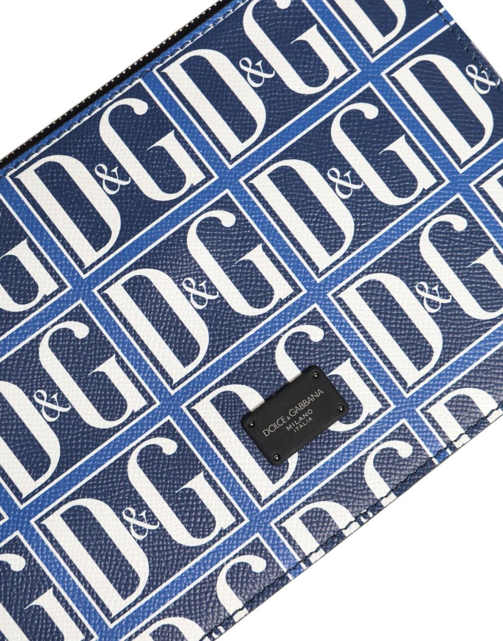 Dolce & Gabbana Blau Weiß Leder D&amp