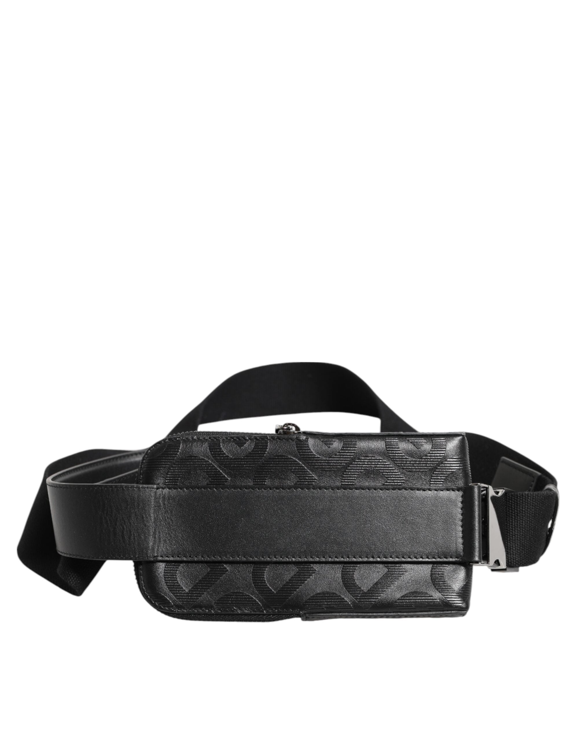 Dolce & Gabbana Grau DG Logo Mania Geldbörse Telefon Gürtel Taille Männer Borse Tasche