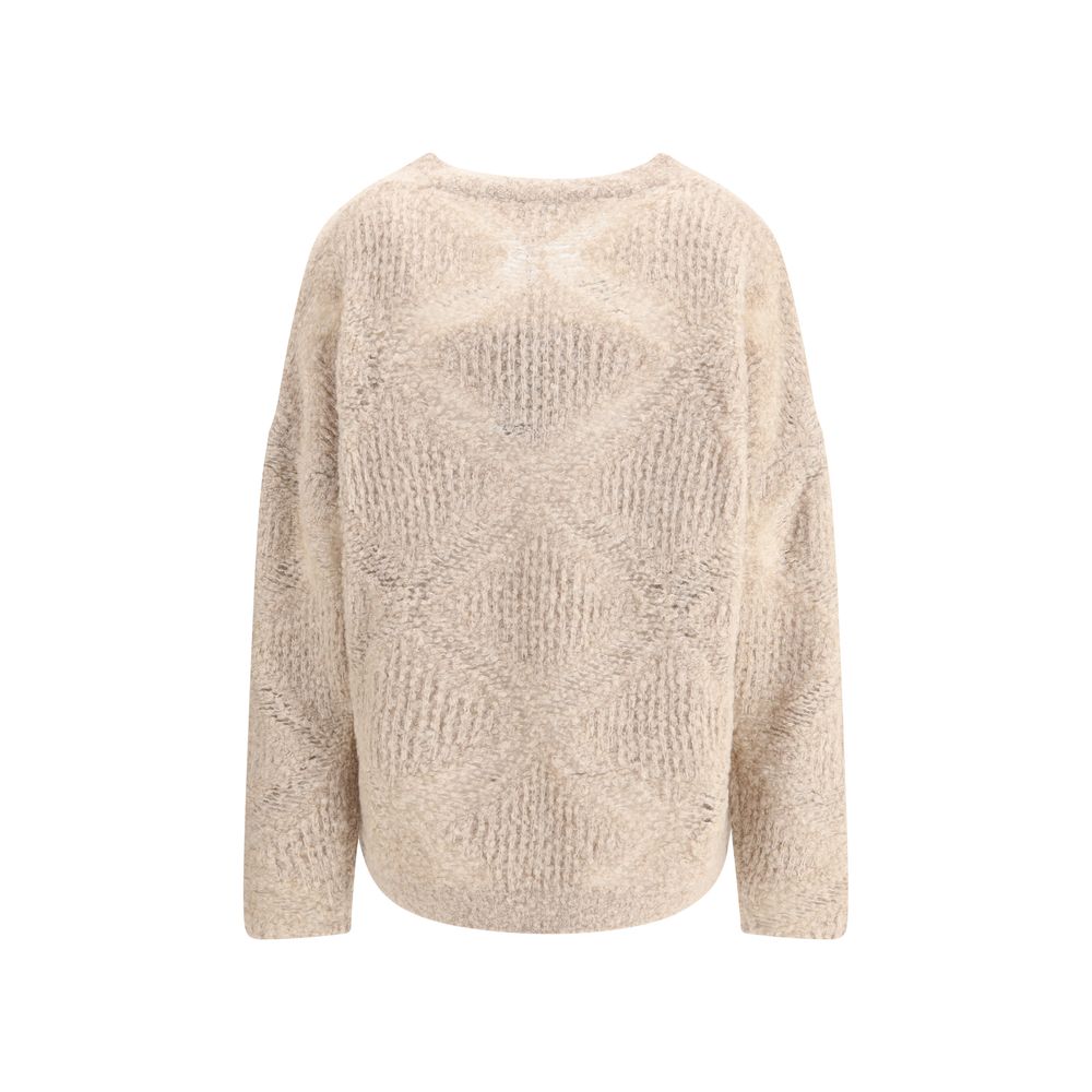 Giorgio Armani Pullover mit V-Ausschnitt aus einer Mischung aus Kaschmir und Alpaka
