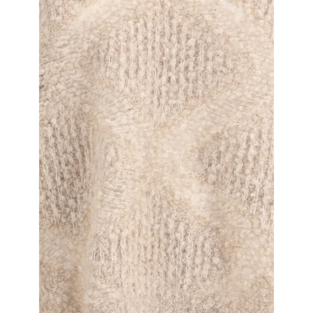 Giorgio Armani Pullover mit V-Ausschnitt aus einer Mischung aus Kaschmir und Alpaka