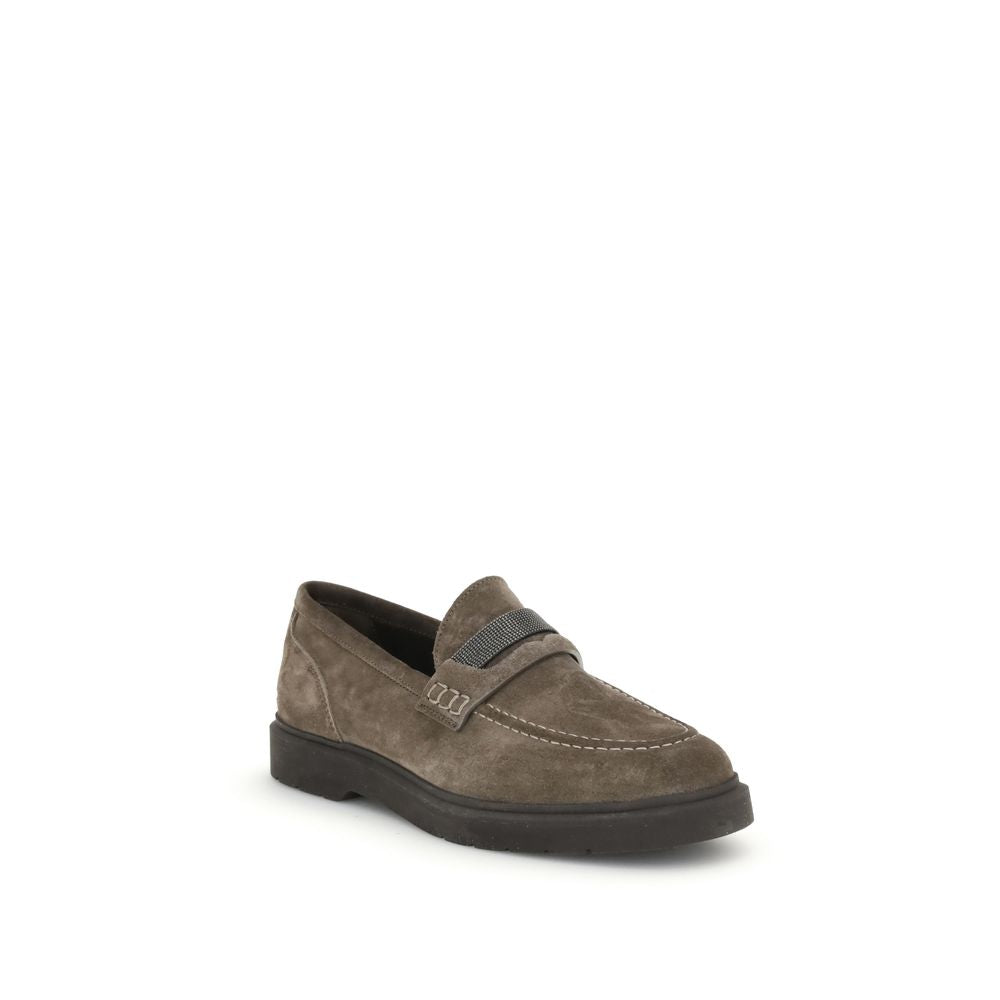 Brunello Cucinelli Leder-Halbschuhe