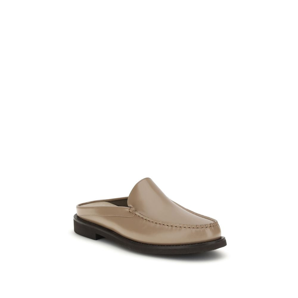 Brunello Cucinelli Leder-Pantoletten