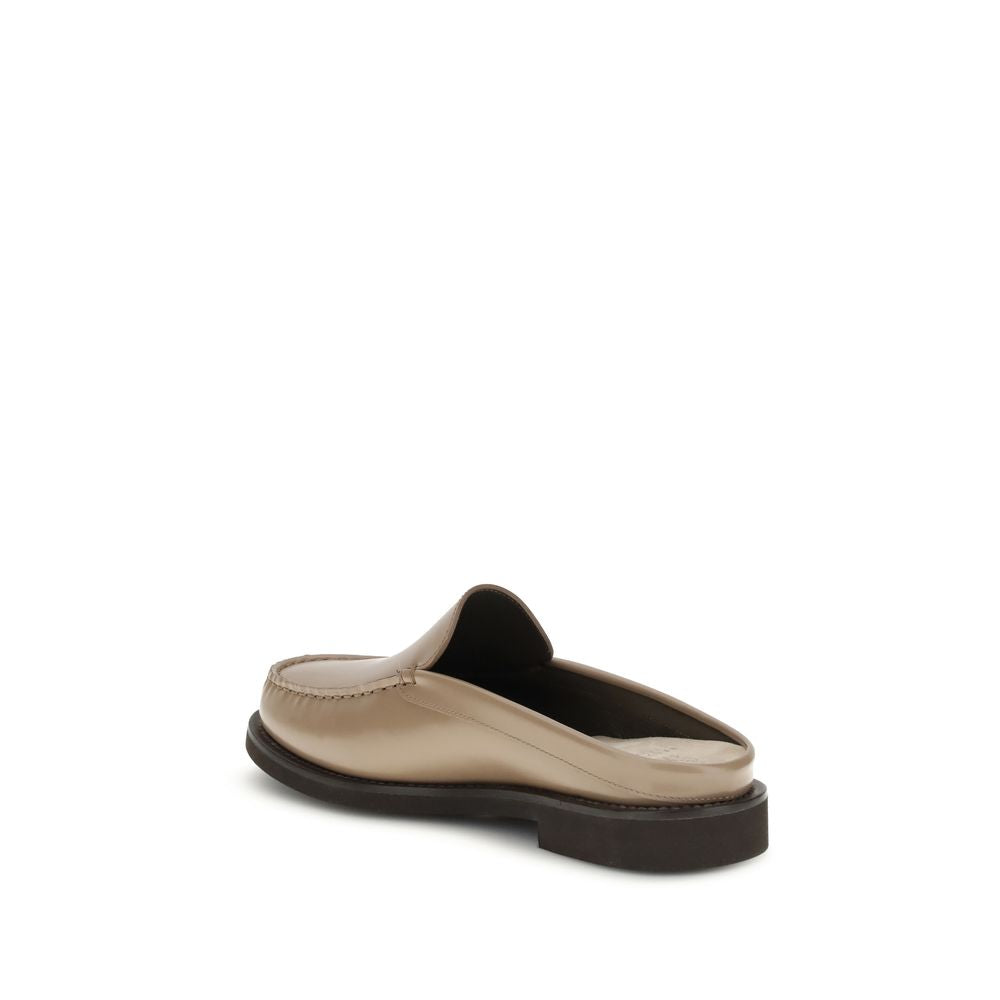 Brunello Cucinelli Leder-Pantoletten