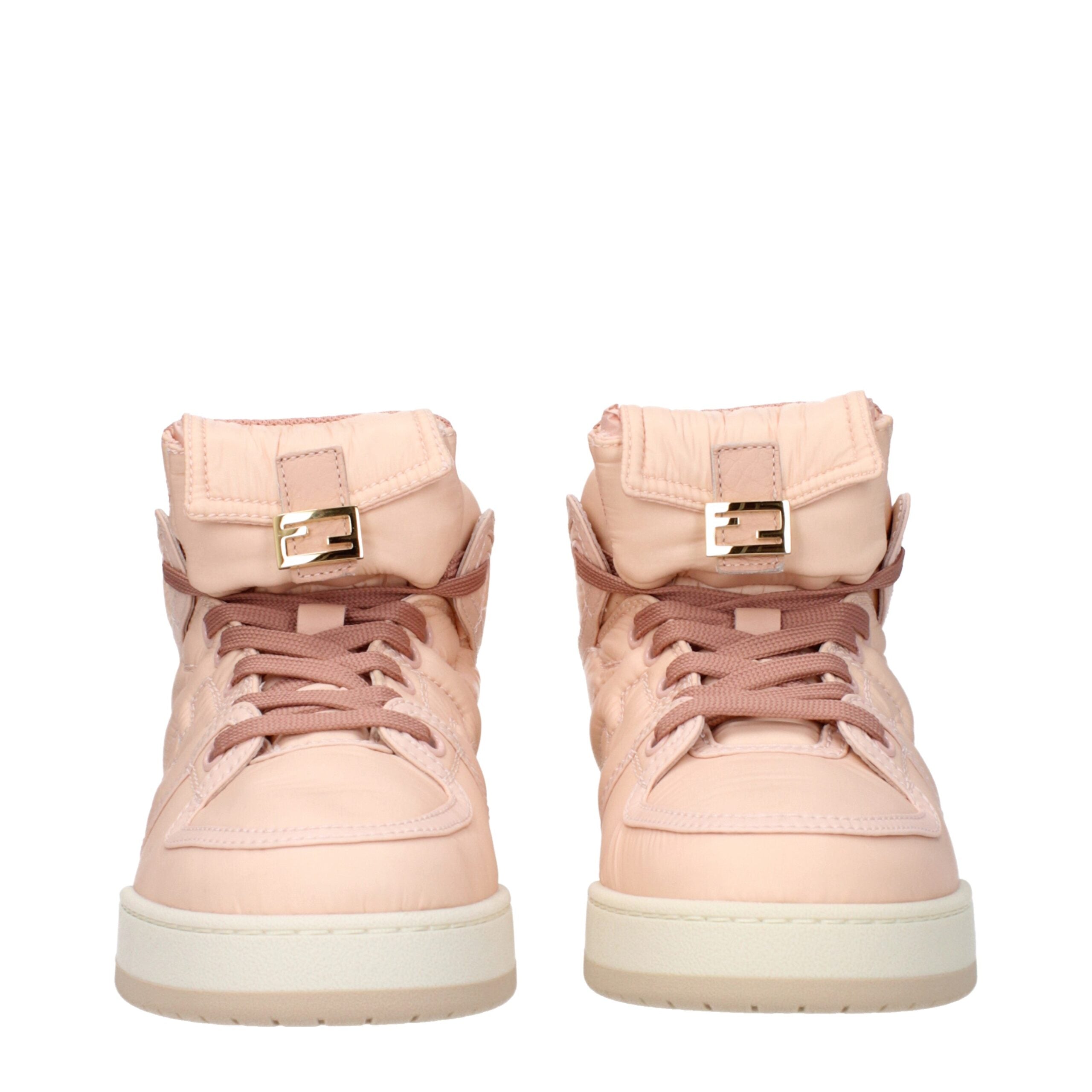 Fendi Rosa Nylon-High-Tops