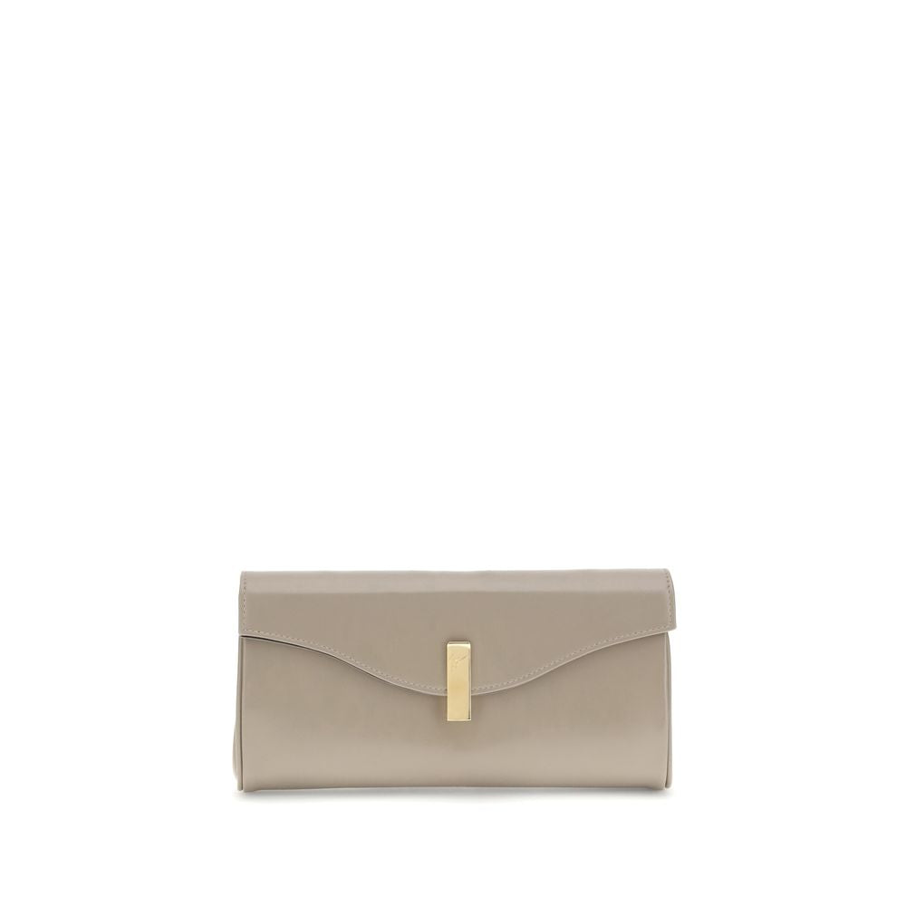 Giuseppe Zanotti Beigefarbene Leder-Clutch