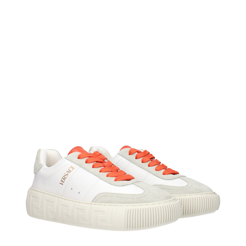 Versace Weiße Leder-Sneakers