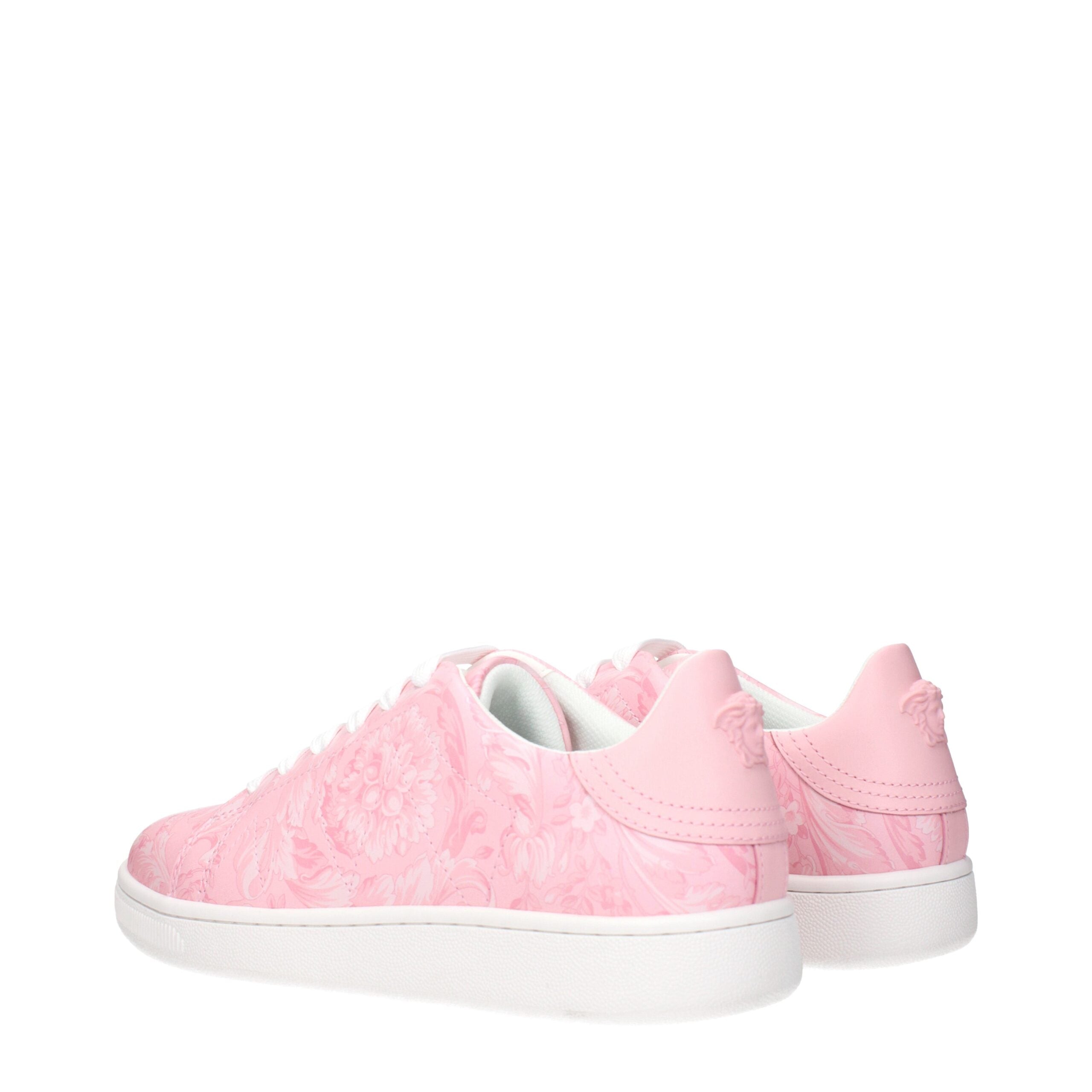 Versace Rosa Leder-Sneakers