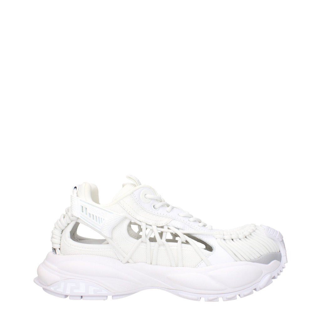 Versace Weiße Leder-Low Tops