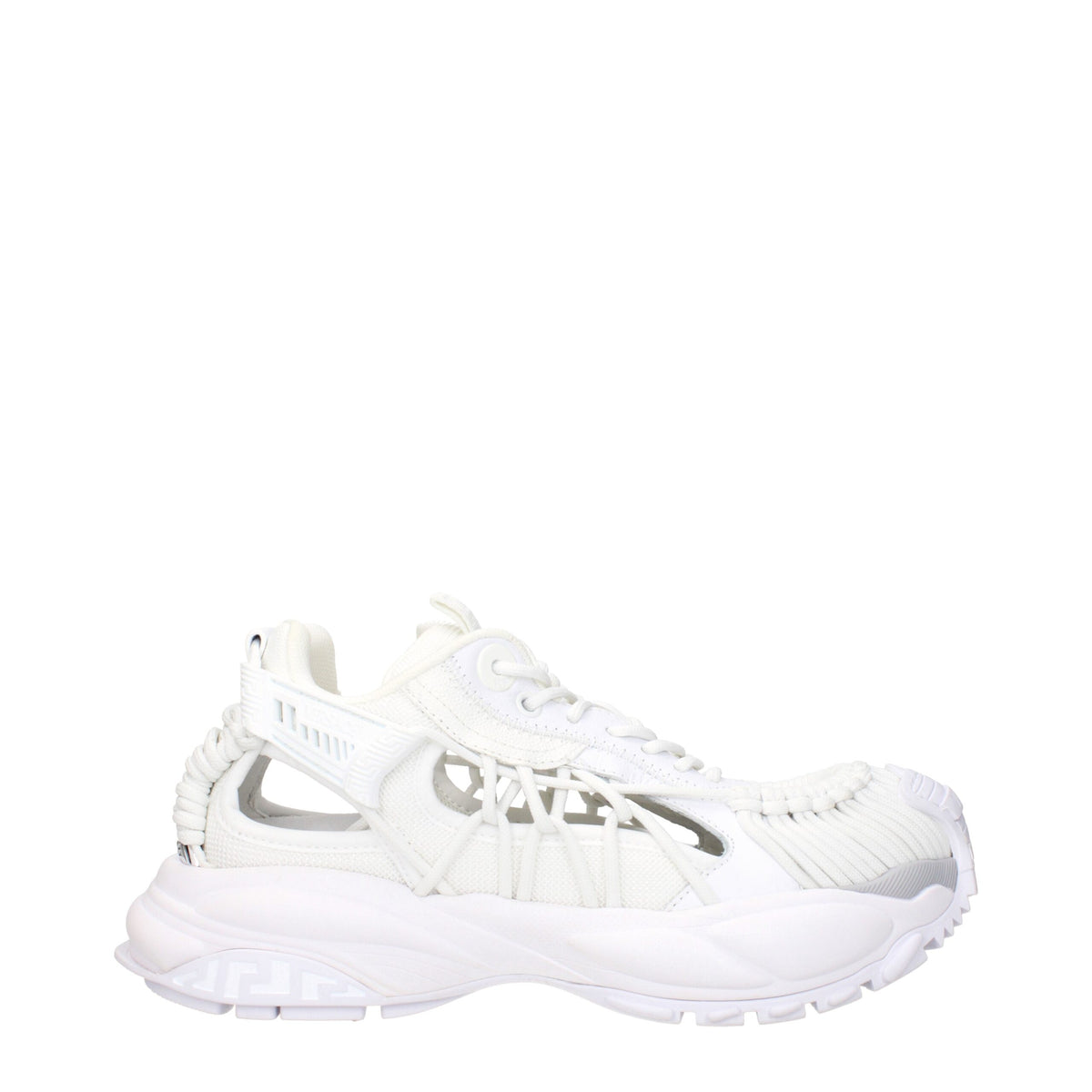 Versace Weiße Leder-Low Tops
