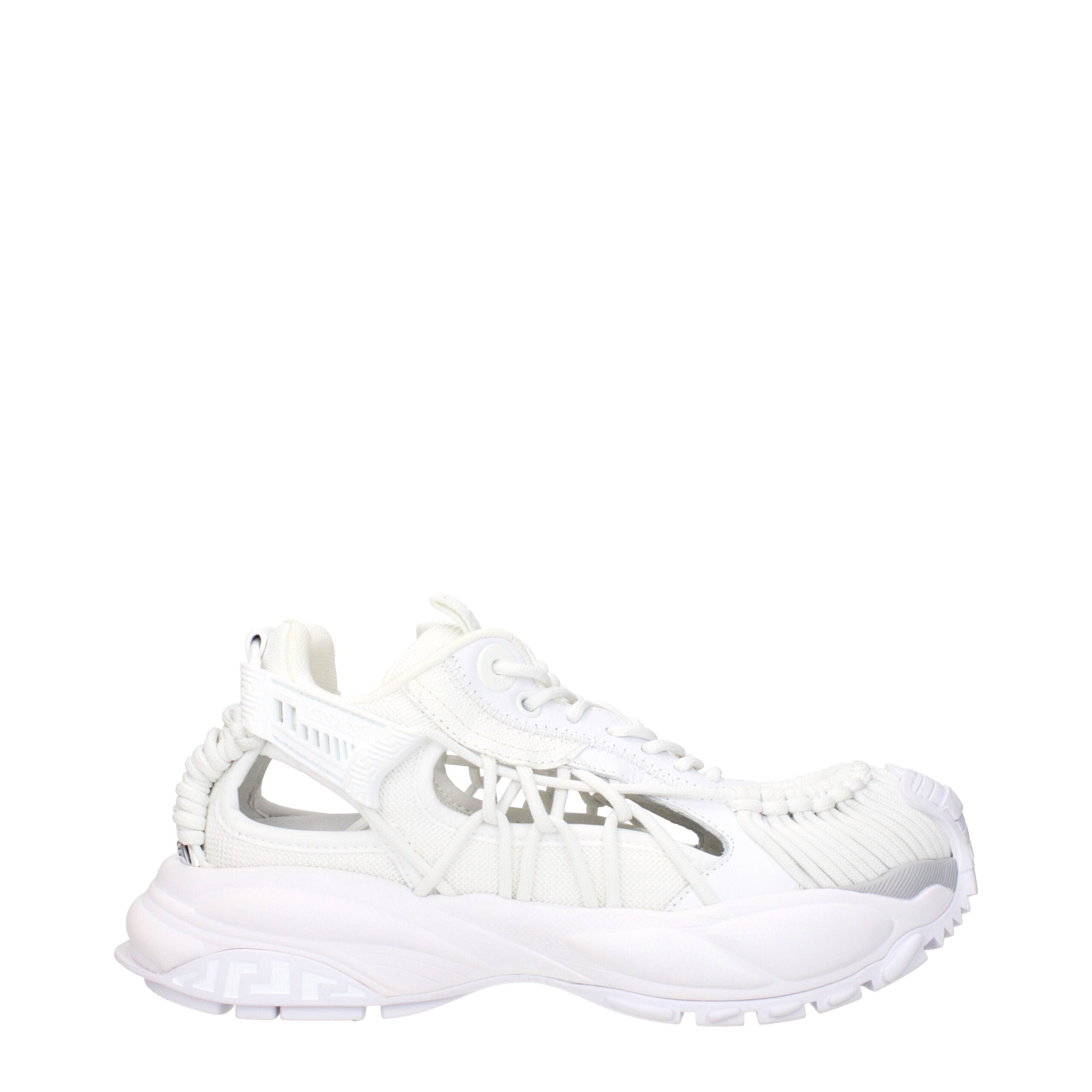 Versace Weiße Leder-Low Tops