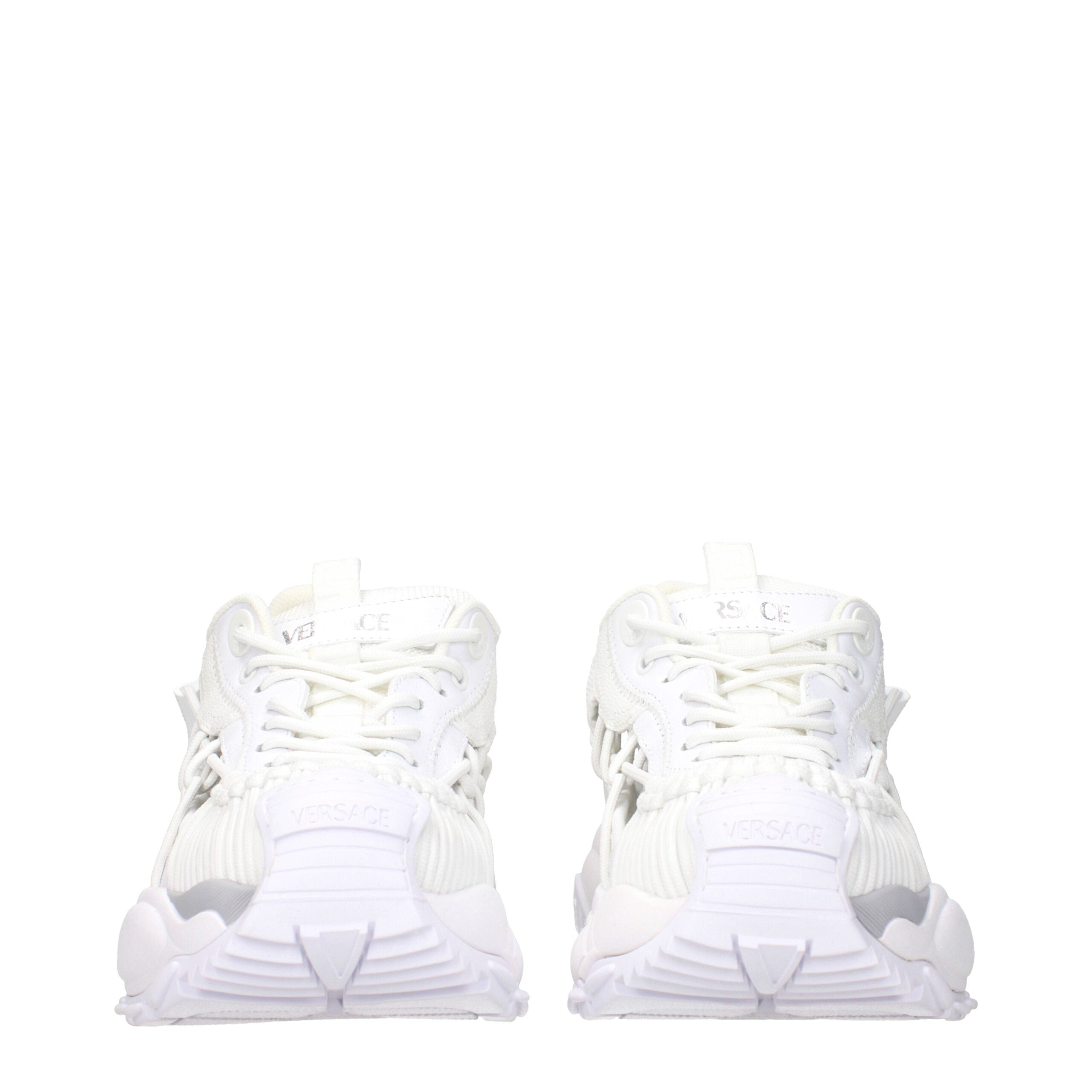 Versace Weiße Leder-Low Tops