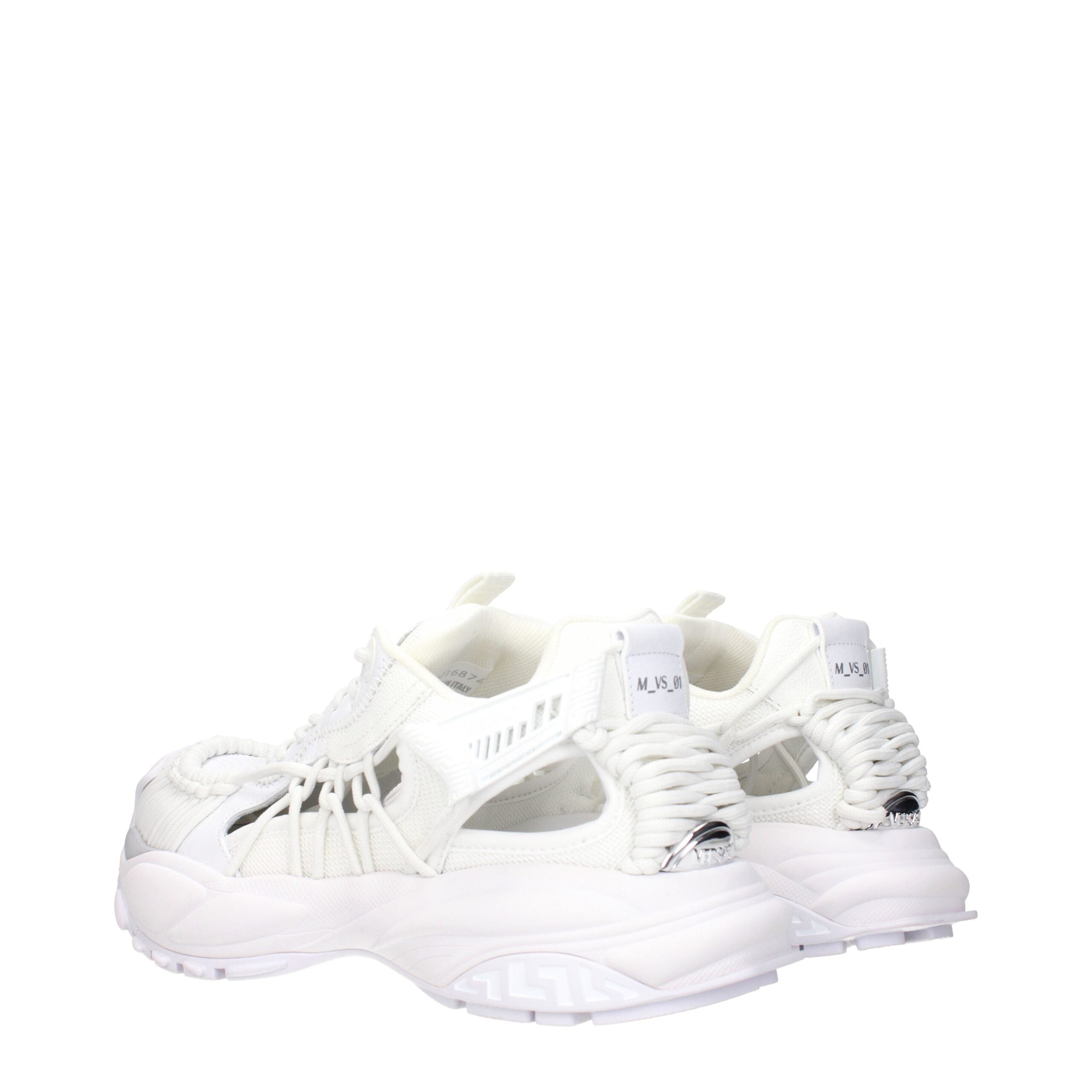 Versace Weiße Leder-Low Tops