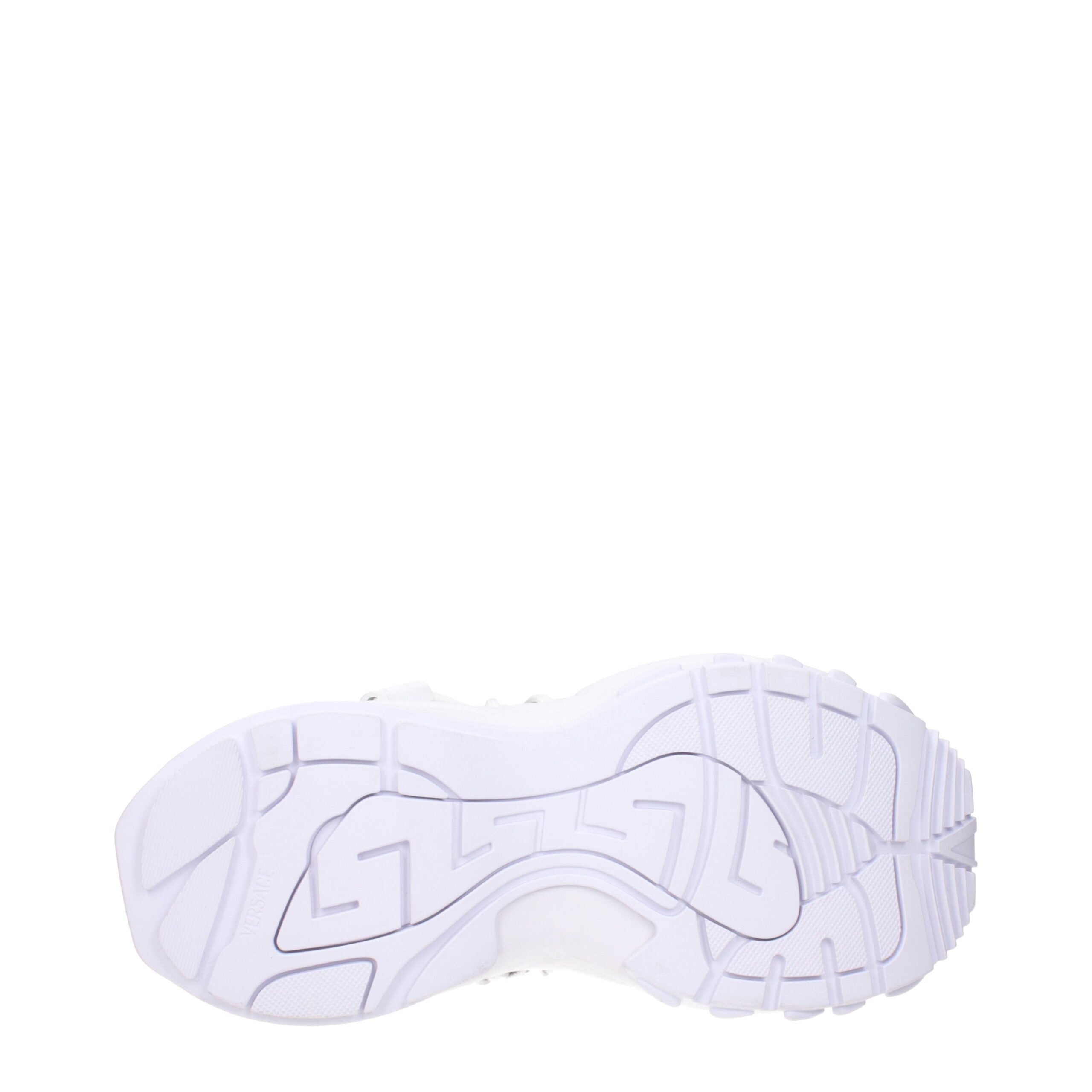 Versace Weiße Leder-Low Tops