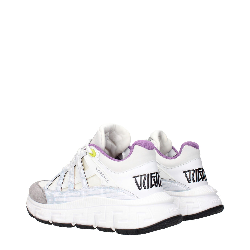 Versace Beige Stoff Sportliche Turnschuhe