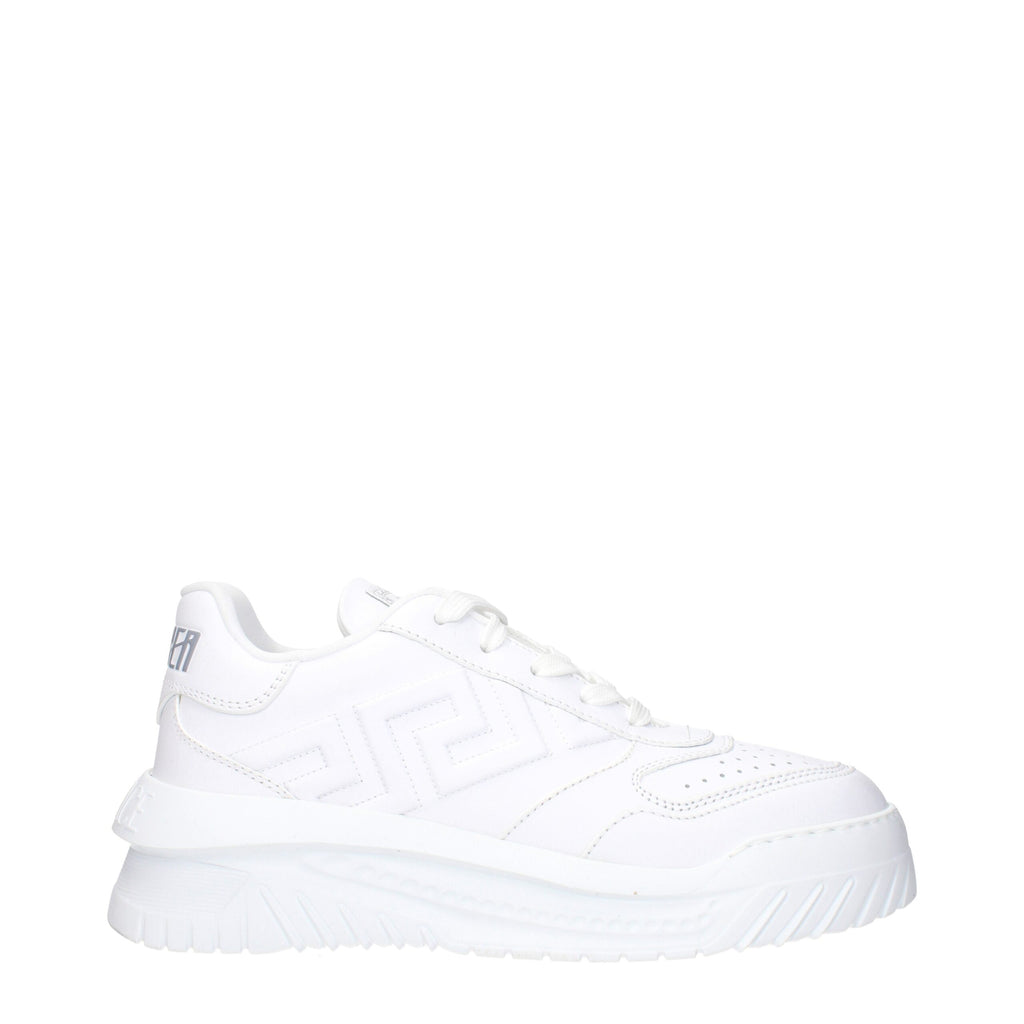 Versace Weiße Leder-Sneakers
