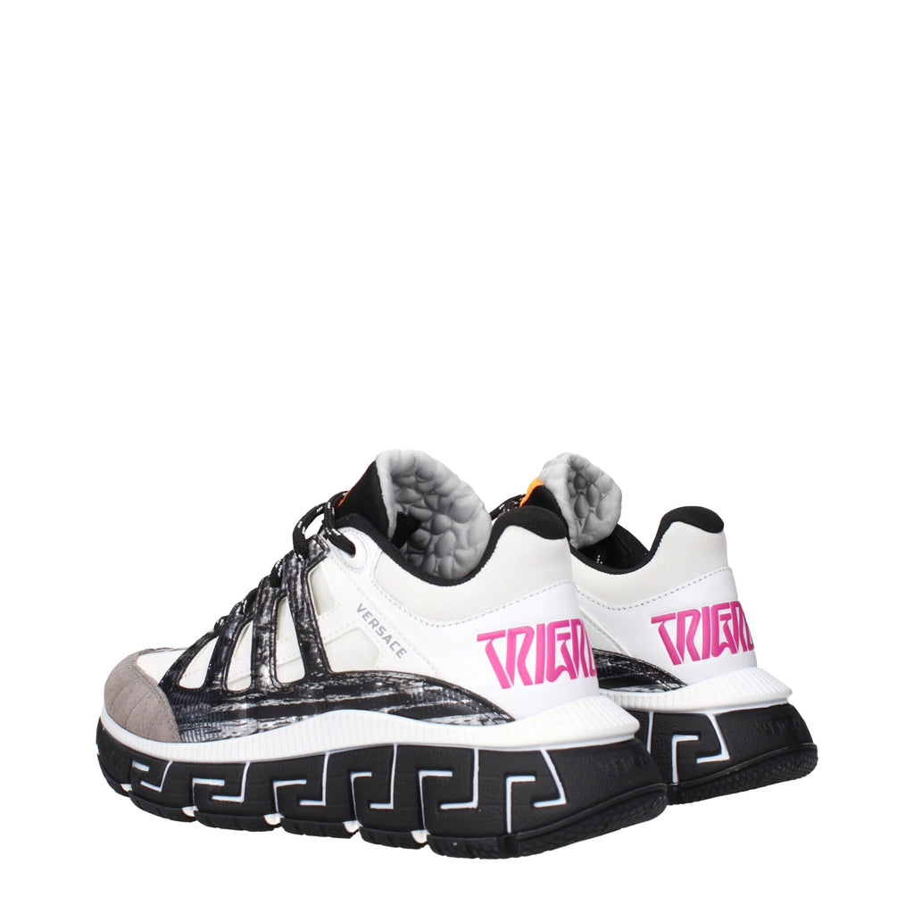 Versace Beige Stoff Sportliche Turnschuhe