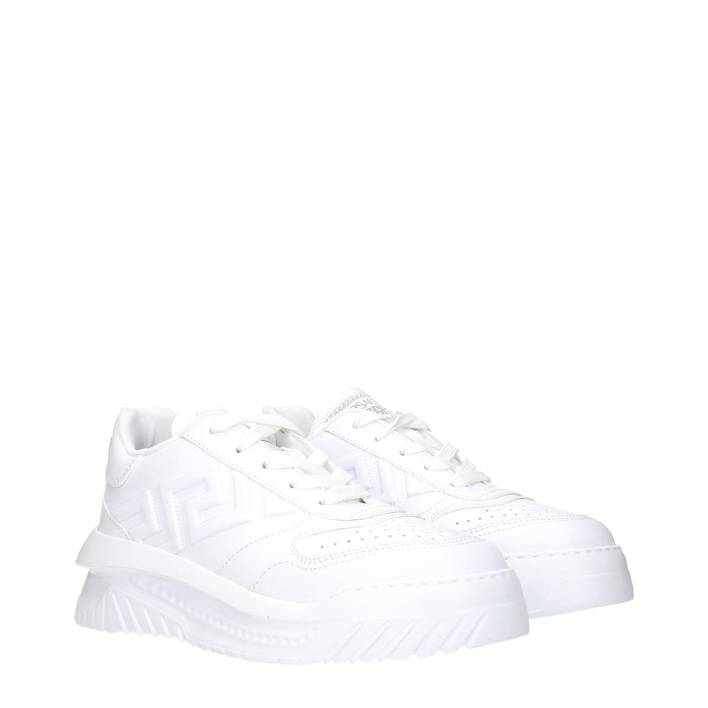 Versace Weiße Leder-Sneakers