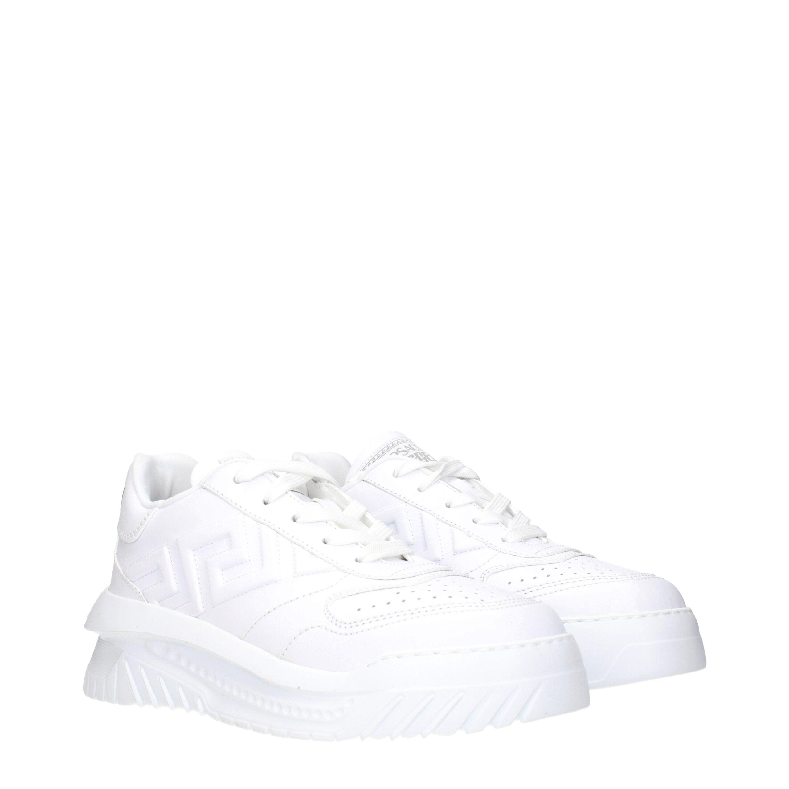 Versace Weiße Leder-Sneakers