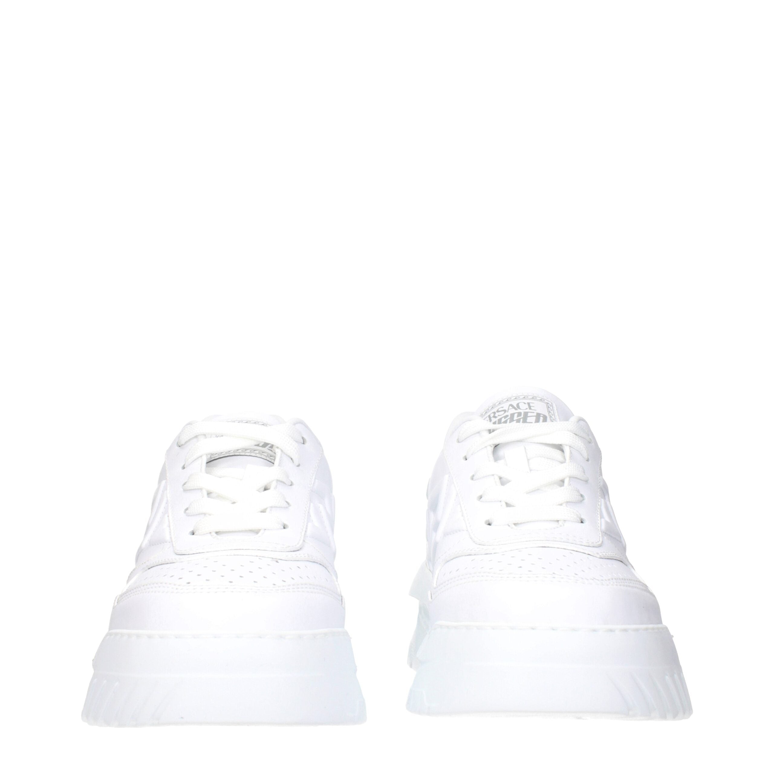 Versace Weiße Leder-Sneakers