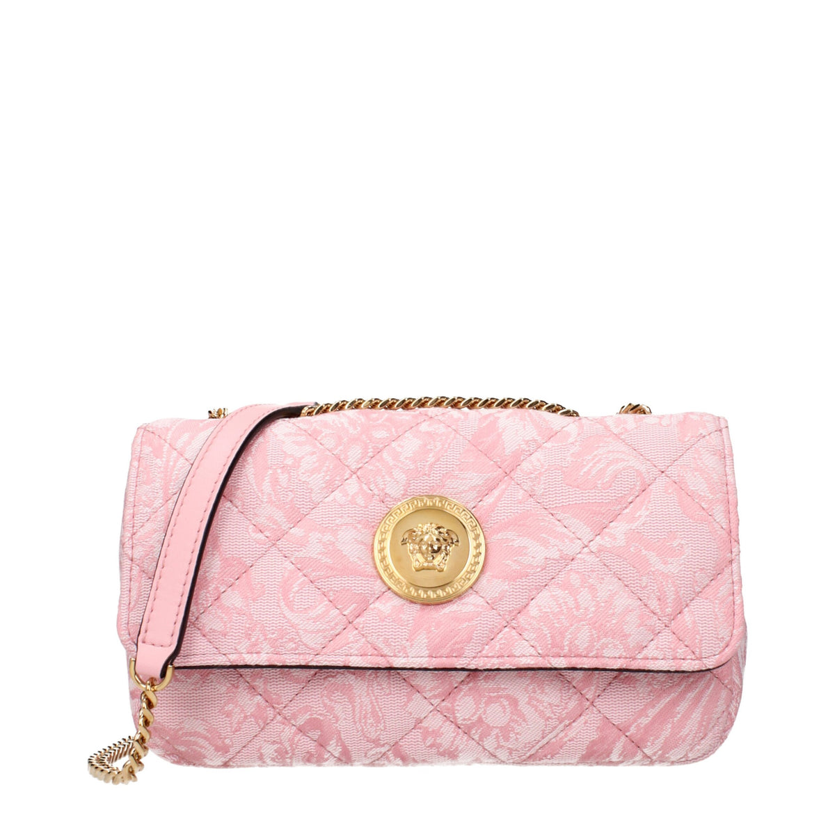 Versace Rosa Stoff-Umhängetaschen