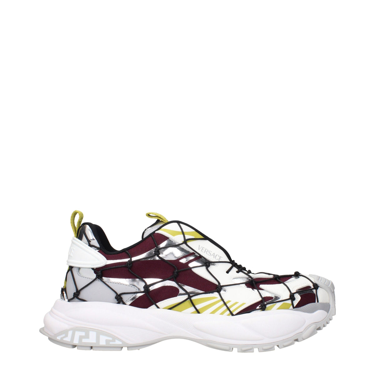 Versace Rote sportliche Turnschuhe aus Stoff